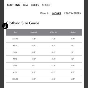 City chic measurements.